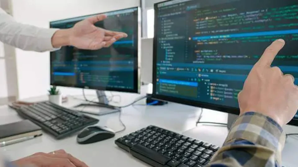 Reviewing software and automated workflows on computer monitors